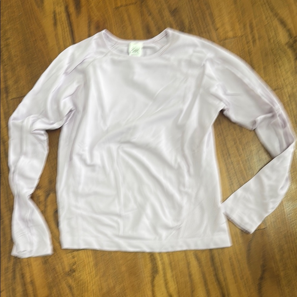 Athleta Girl Light Purple Long Sleeve Top size L excellent condition